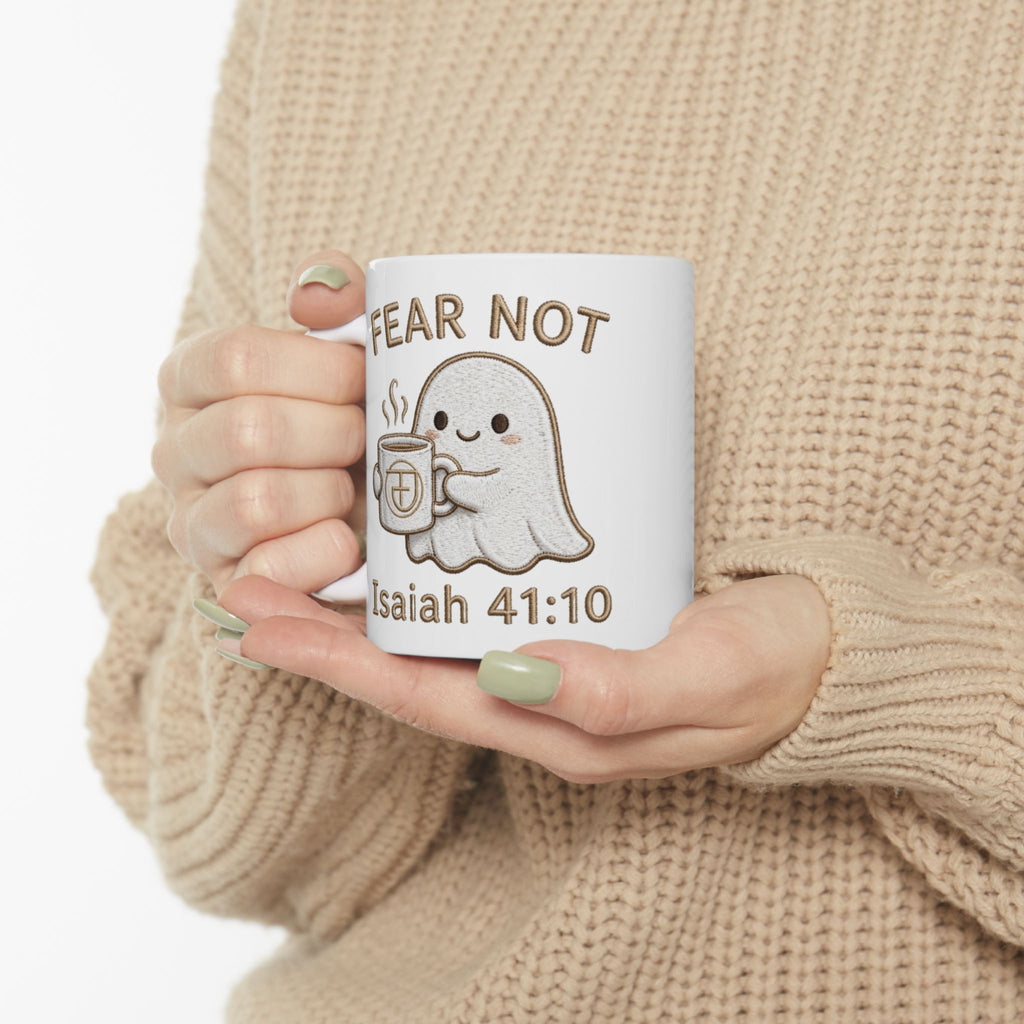Fear Not Ghost Mug – Isaiah 41:10 (11oz, 15oz)
