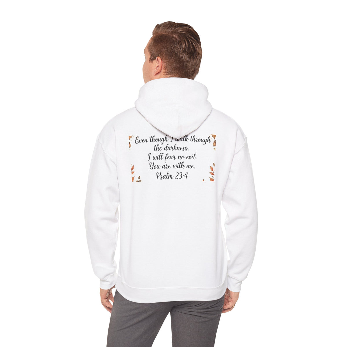 Vintage Christian Halloween Sweatshirt - Psalm 23:4 Small Pumpkin
