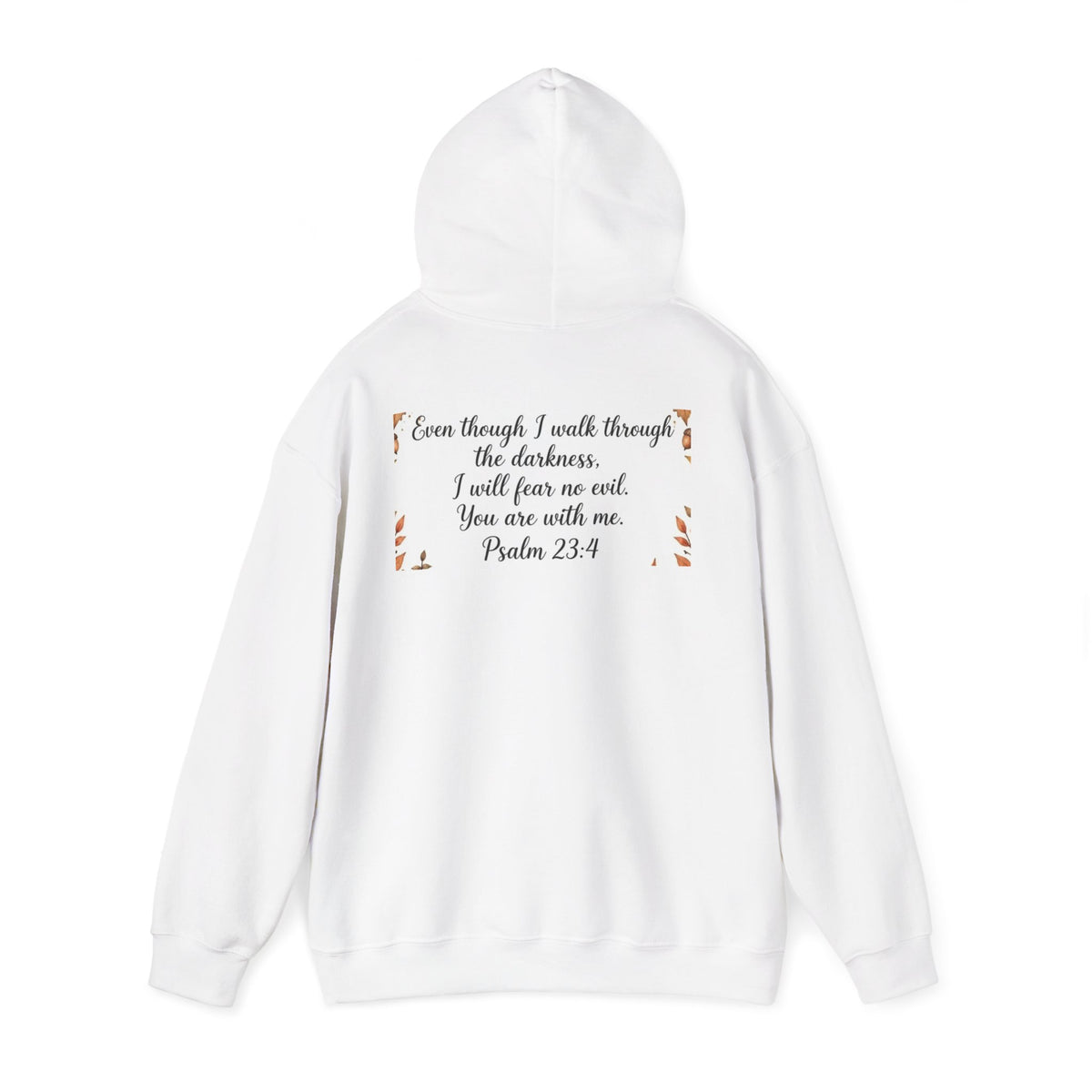 Vintage Christian Halloween Sweatshirt - Psalm 23:4 Small Pumpkin