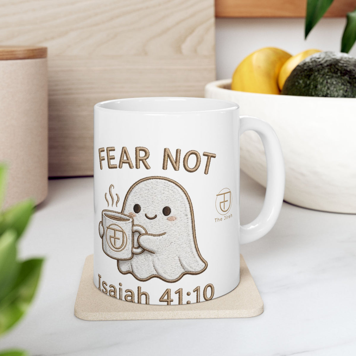 Fear Not Ghost Mug – Isaiah 41:10 (11oz, 15oz)