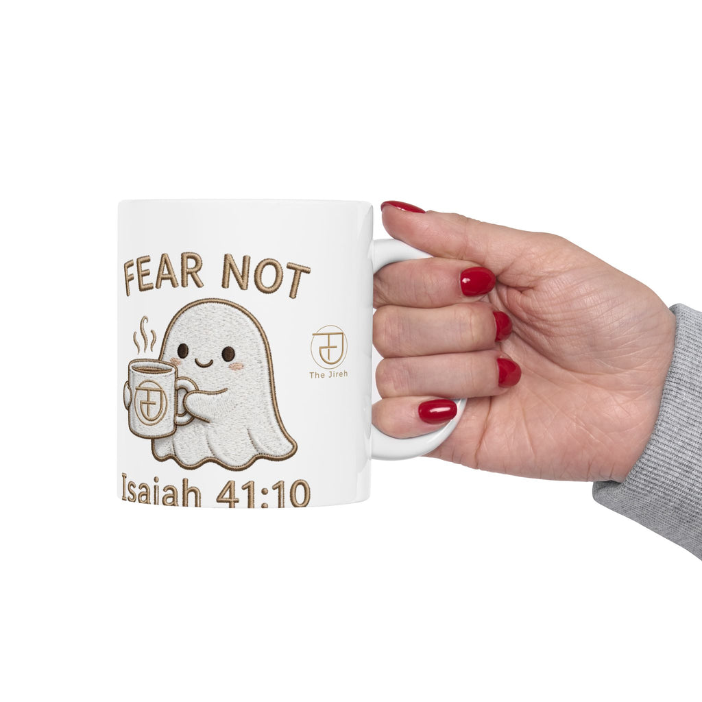 Fear Not Ghost Mug – Isaiah 41:10 (11oz, 15oz)