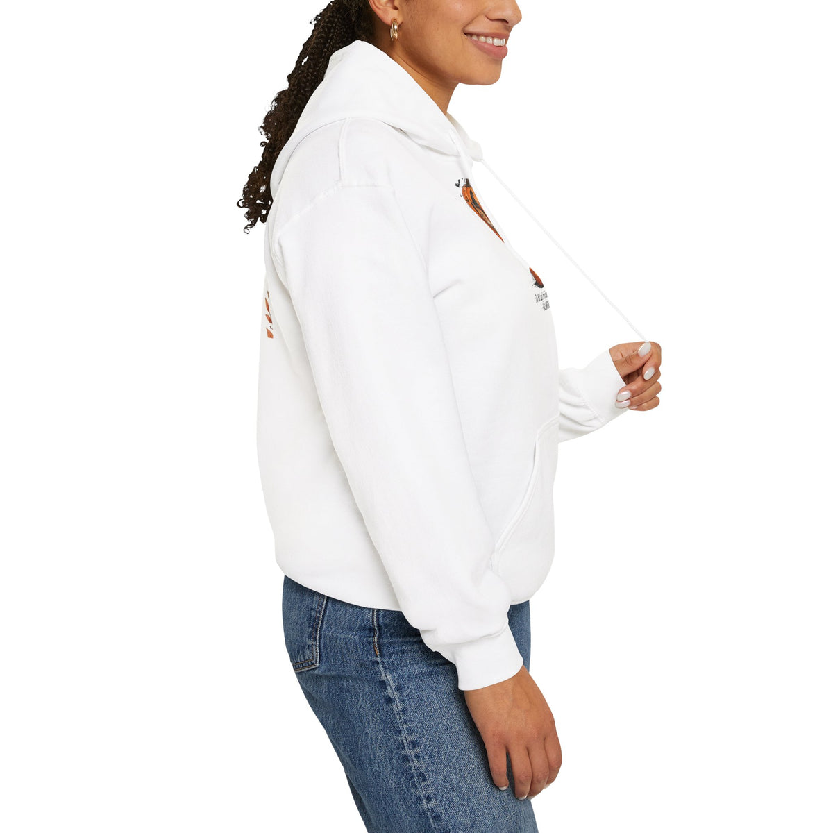 Vintage Christian Halloween Sweatshirt - Psalm 23:4 Small Pumpkin