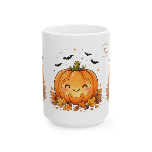Cute Pumpkin Mug – Fall & Halloween Coffee Cup (11oz, 15oz)